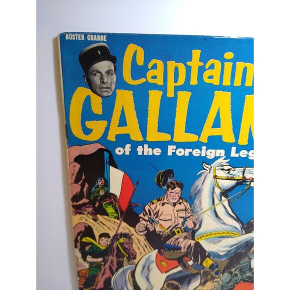 Captain Gallant Of The Foreign Legion Buster Crabbe Cuffy 1955 Comic Book Clean - Picture 3 of 9